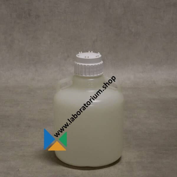 Ballonfles 10 L Nalgene Carboy, brede hals, me schroefdop, PP, twee plastic handgrepen