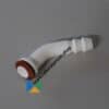 Kunststof slangtule voor GL14 schroefdop, gebogen, met silicone afdichting, DURAN