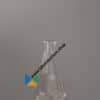 Erlenmeyer smalle hals, omgelegde rand, zonder maatverdeling
