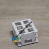 BEL-ART Reageerbuisrek half formaat, PP, wit, B105xD128xH72mm