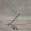 Stand-cilinder met ronde voet, zonder maatverdeling, vlakgeslepen rand