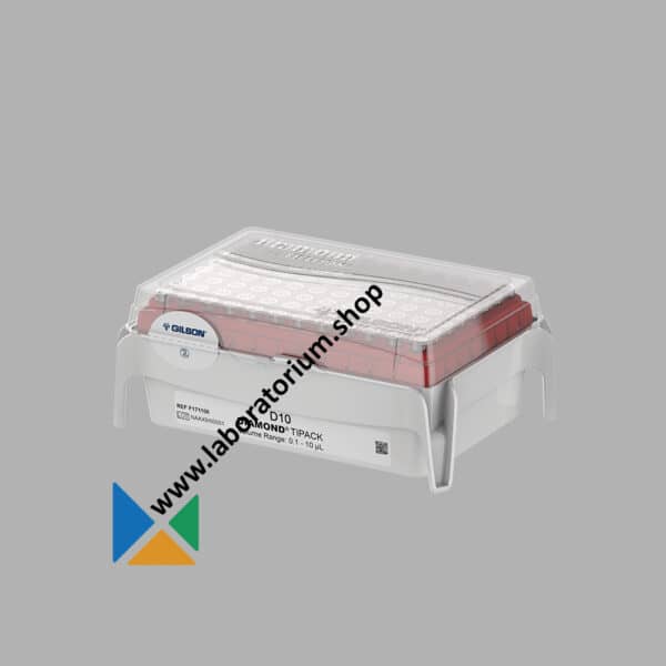 Gilson F171100 Pipetpunten 10 µL - non-sterile - D10 Diamond Tipack Tips - in rek 96 stuks